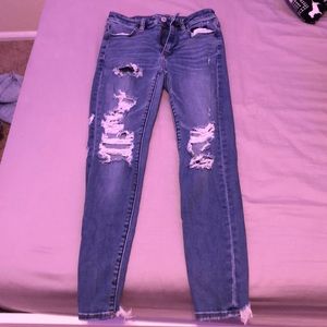 american eagle ripped jeans